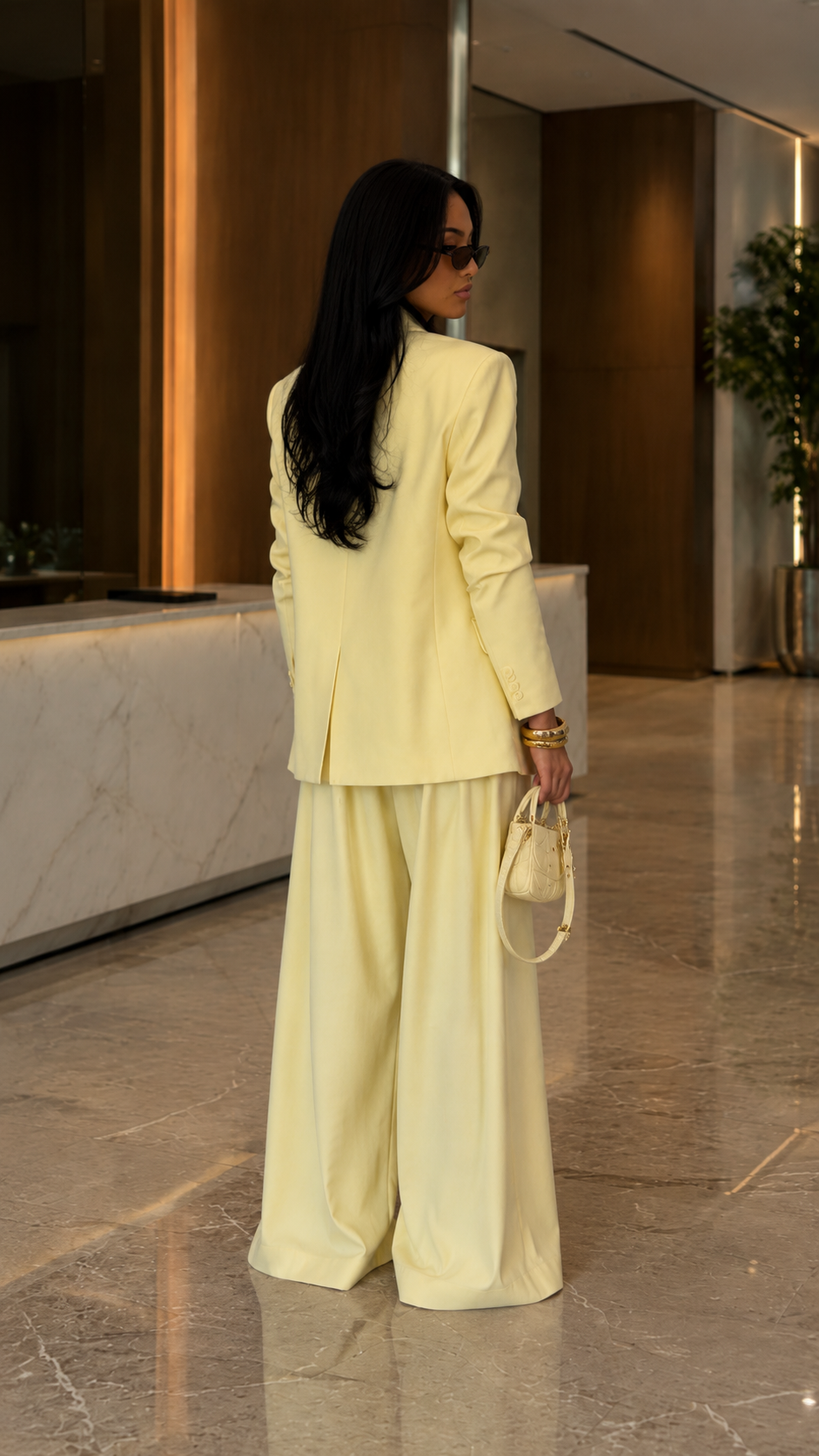 Limoncello Luxe Wide-Leg Suit Set