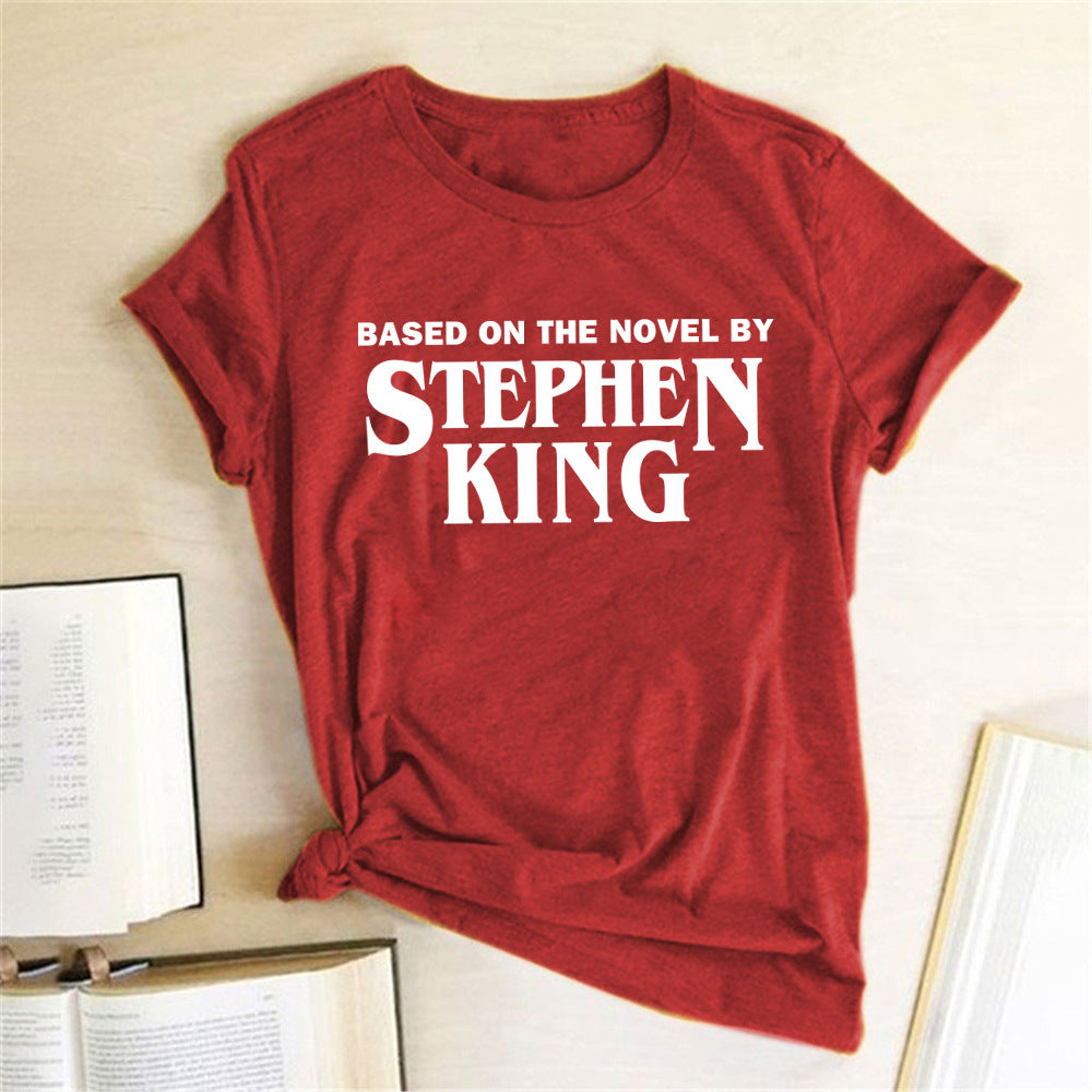 Women Short Sleeved T Shirt With Letter Print Bottoming Shirt