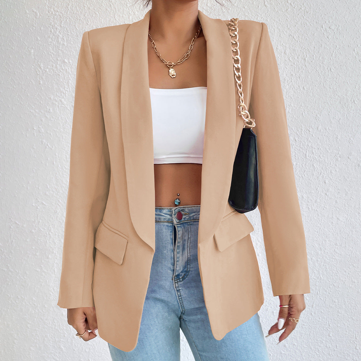 Winter Rose Fashion Suit Lapel