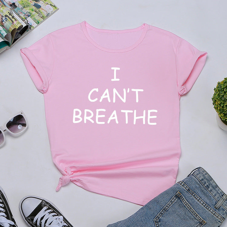 European and American printed t-shirt women