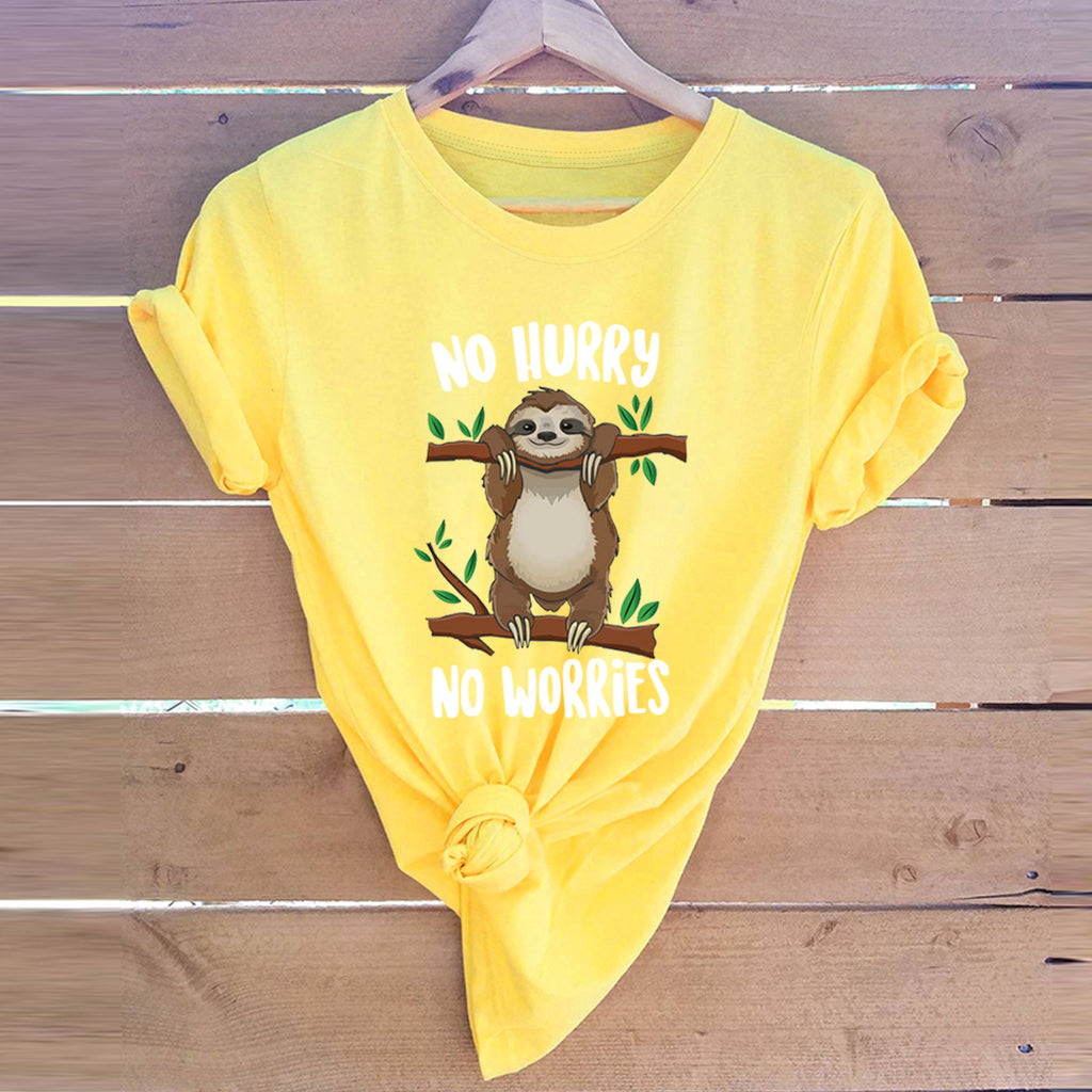 European Beauty T-shirt Hot Sale Printed T-shirt Women