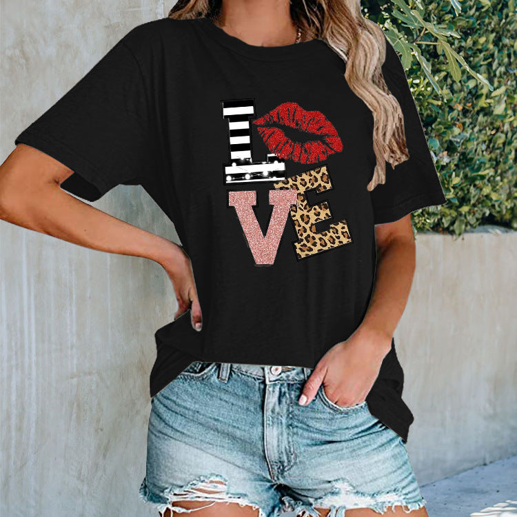Printed Urban Casual T-shirt Women