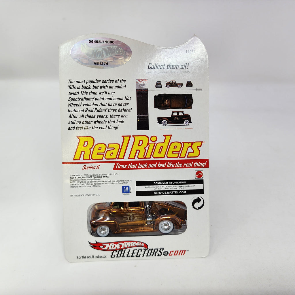 50s Chevy Truck Series 6 * Hot Wheels Red Line Club RLC Real Riders