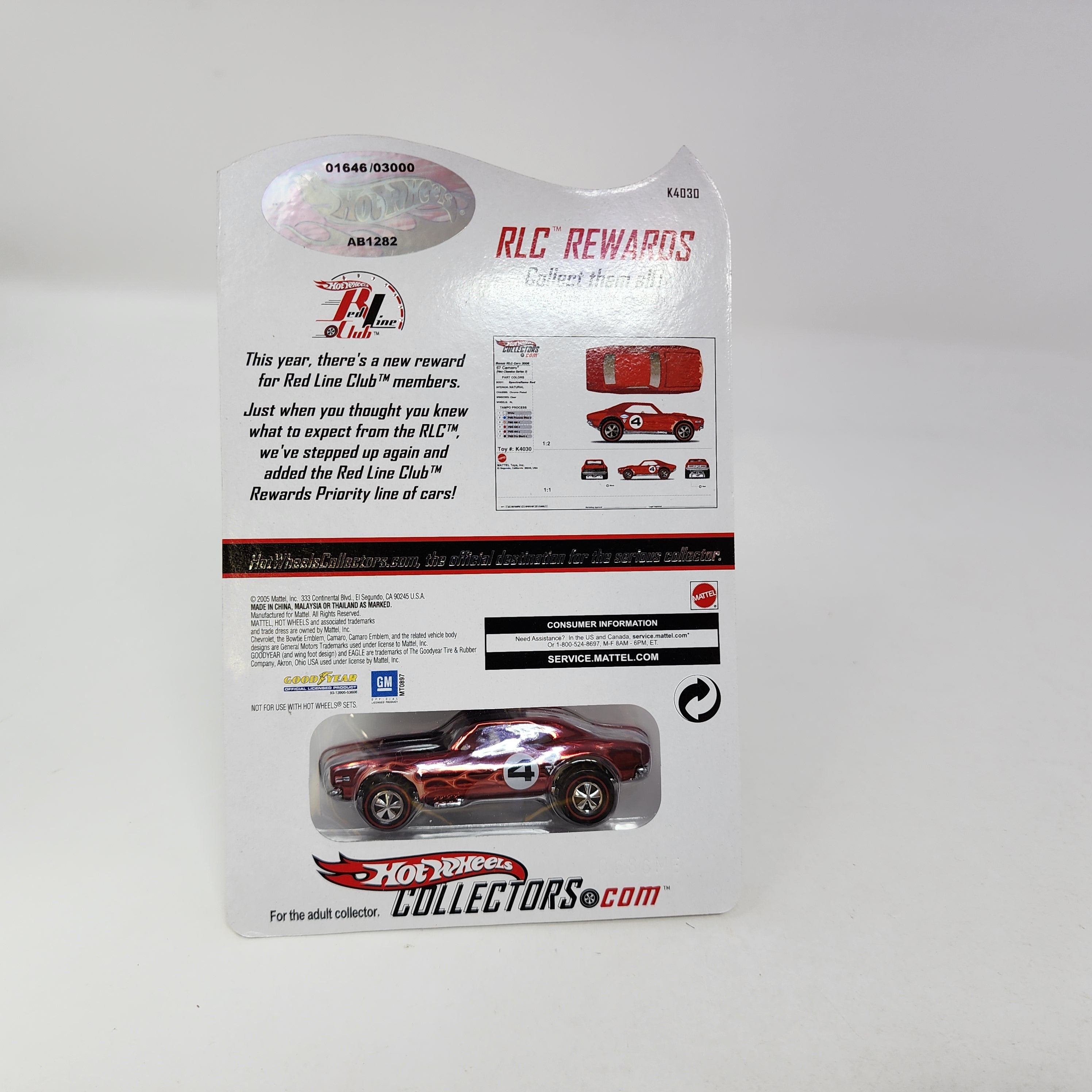 67 Camaro * Hot Wheels Red Line Club RLC Rewards Series