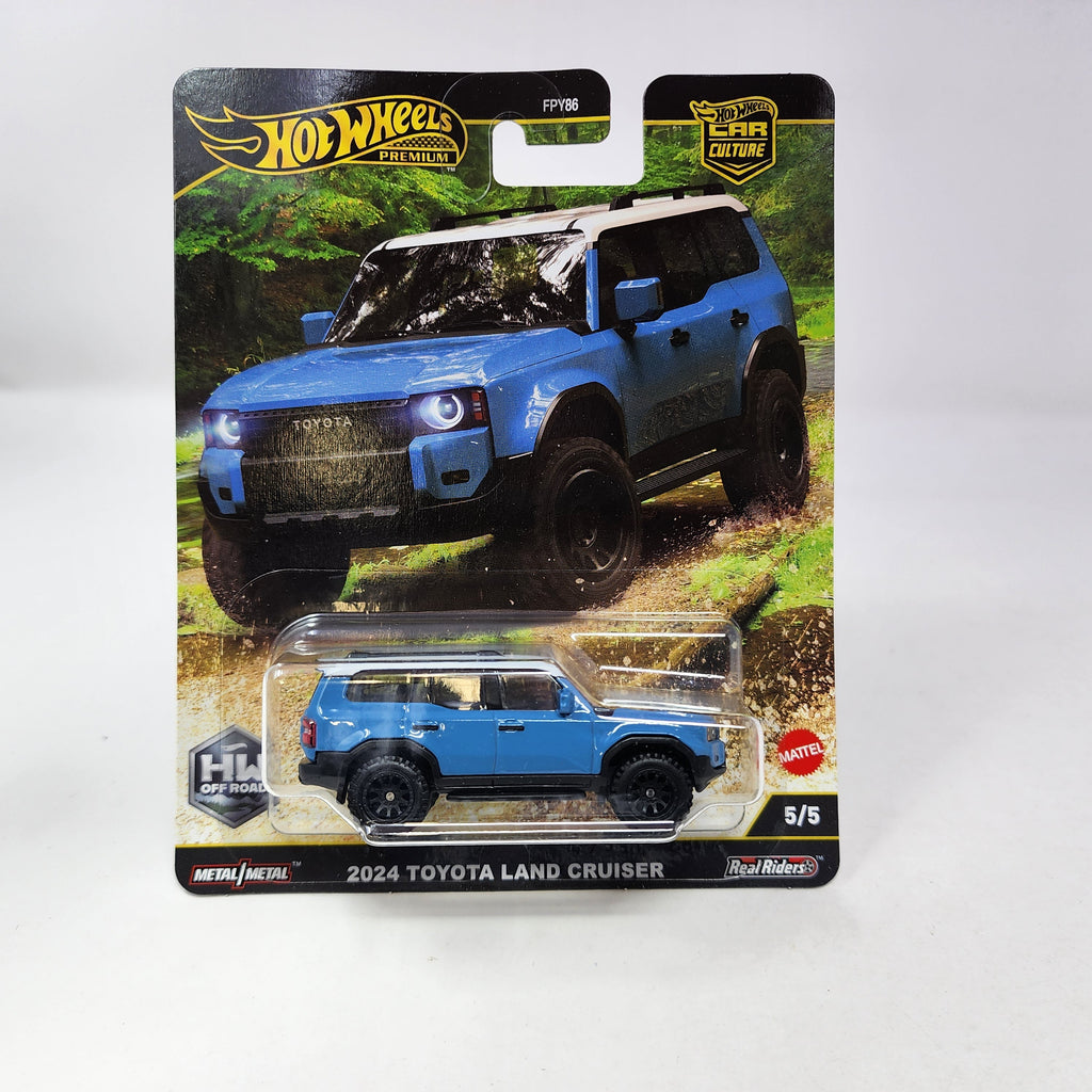 2024 Toyota Land Cruiser 5/5 * BLUE * 2025 Hot Wheels Car Culture OFF ROAD Case H