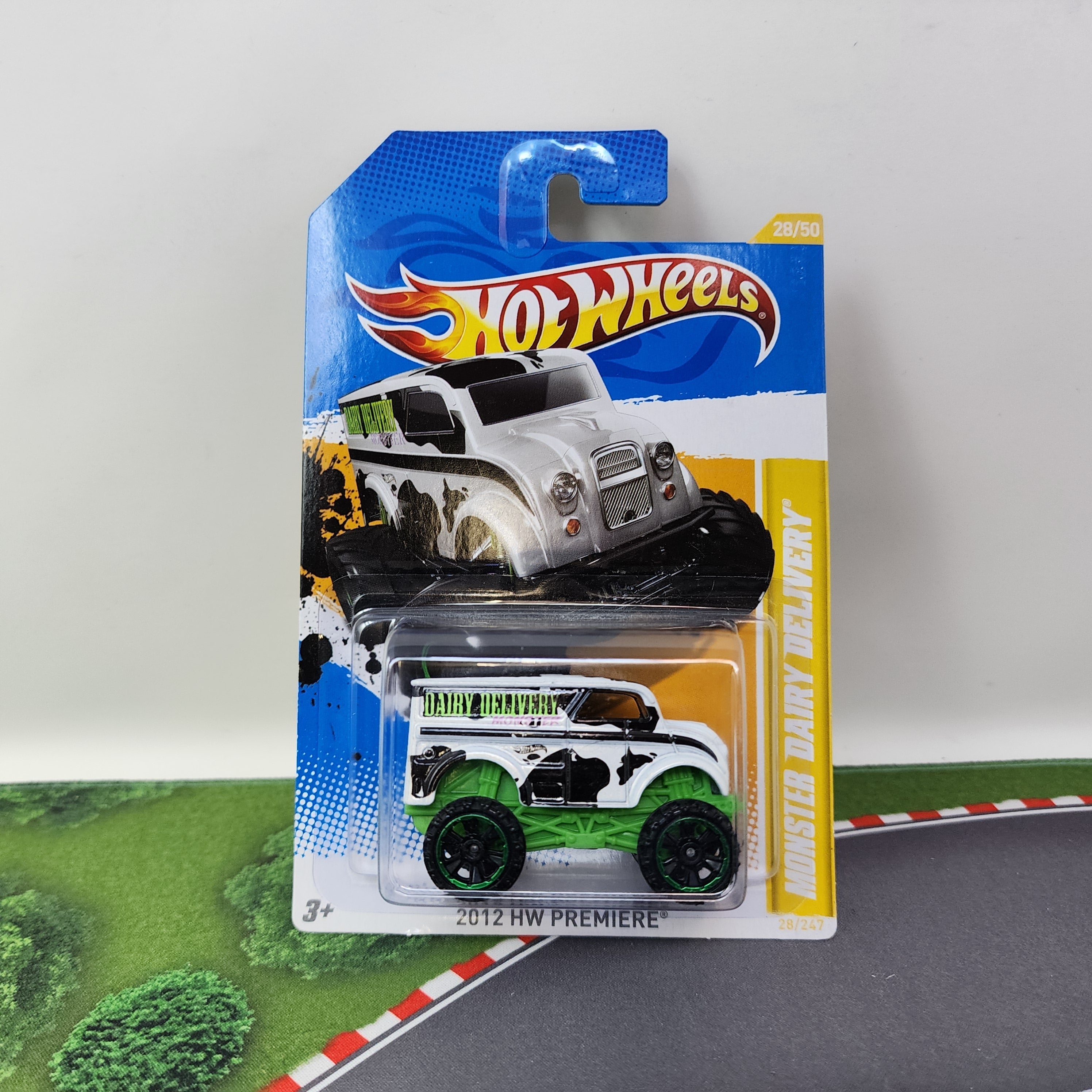 Monster Dairy Delivery #28 * WHITE * 2012 Hot Wheels