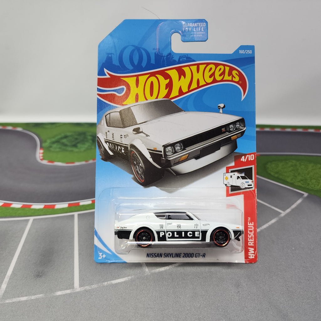 Nissan Skyline 2000 GT-R #160 * White/Black * Hot Wheels 2019