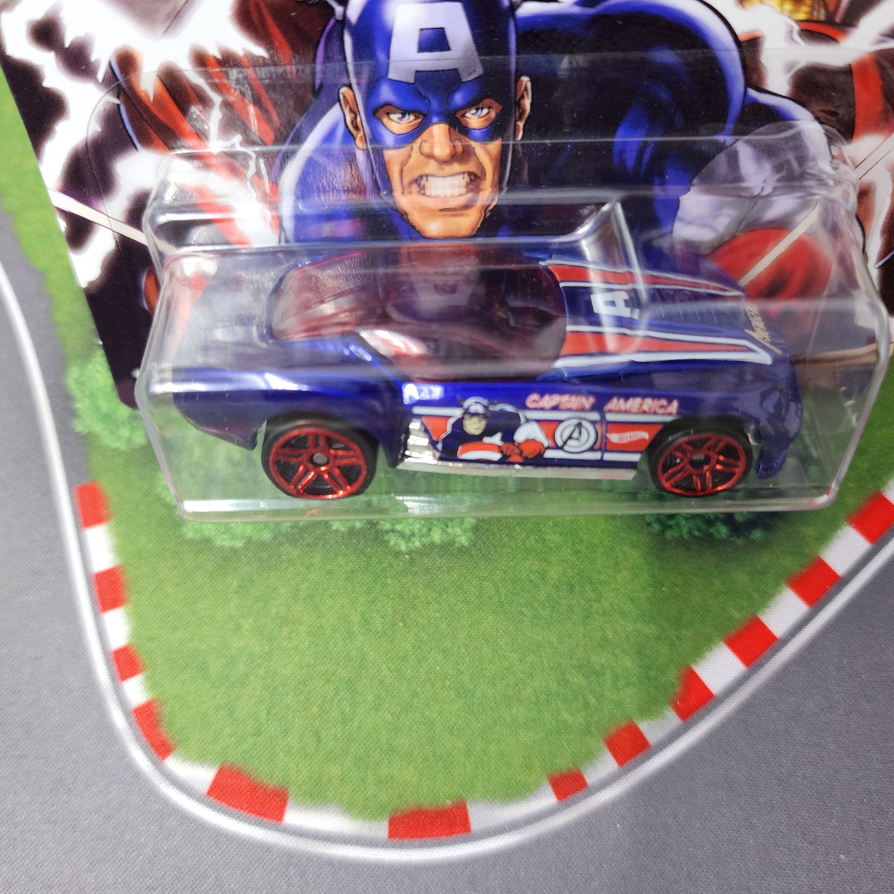Pony Up Captain America * Hot Wheels Avenger
