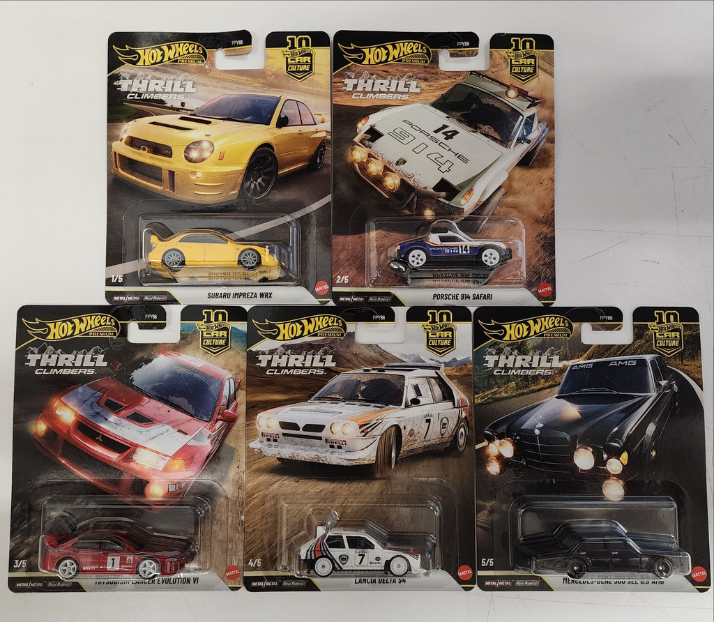 Thrill Climbers * 5 Car Set * 2026 Hot Wheels Car Culture * Case Q