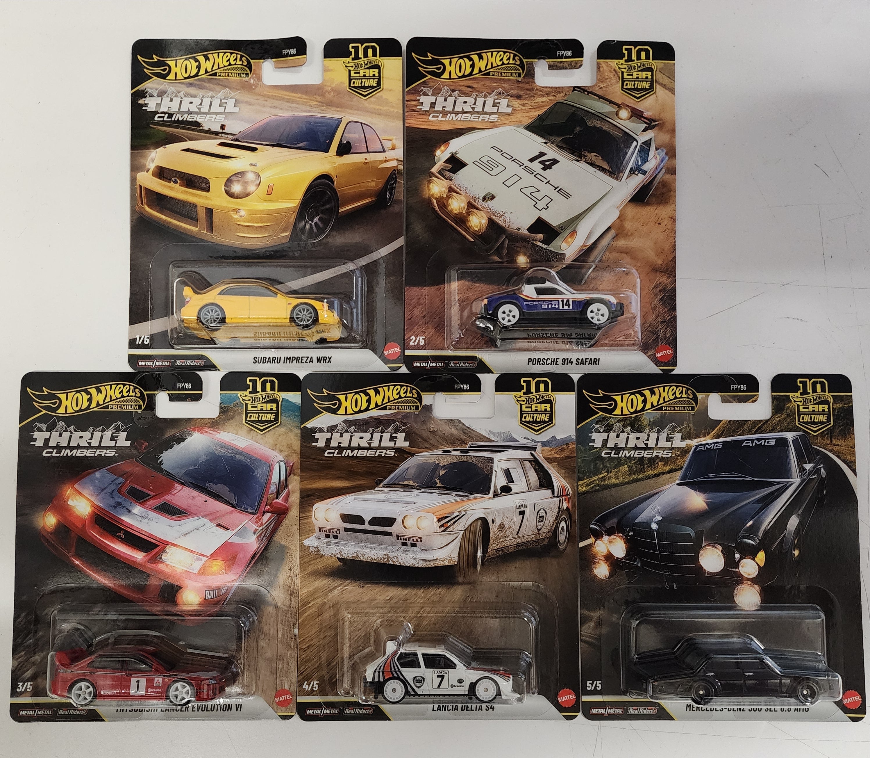 Thrill Climbers * 5 Car Set * 2026 Hot Wheels Car Culture * Case Q