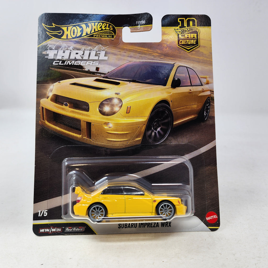 Subaru Impreza WRX * YELLOW * 2026 Hot Wheels Car Culture THRILL CLIMBERS * Case Q