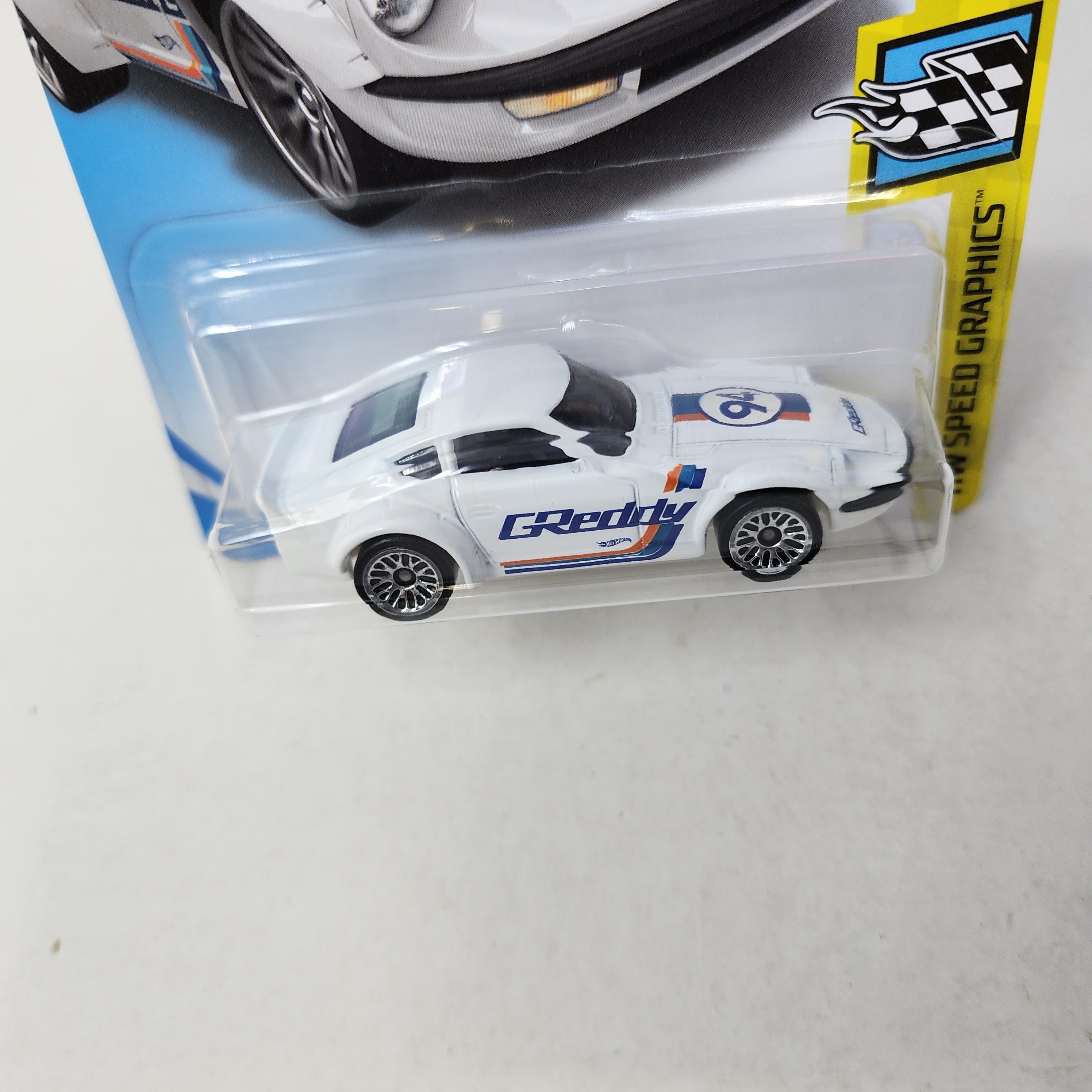 Nissan Fairlady Z #154 Greddy * White * 2018 Hot Wheels w/ Factory Set Holo