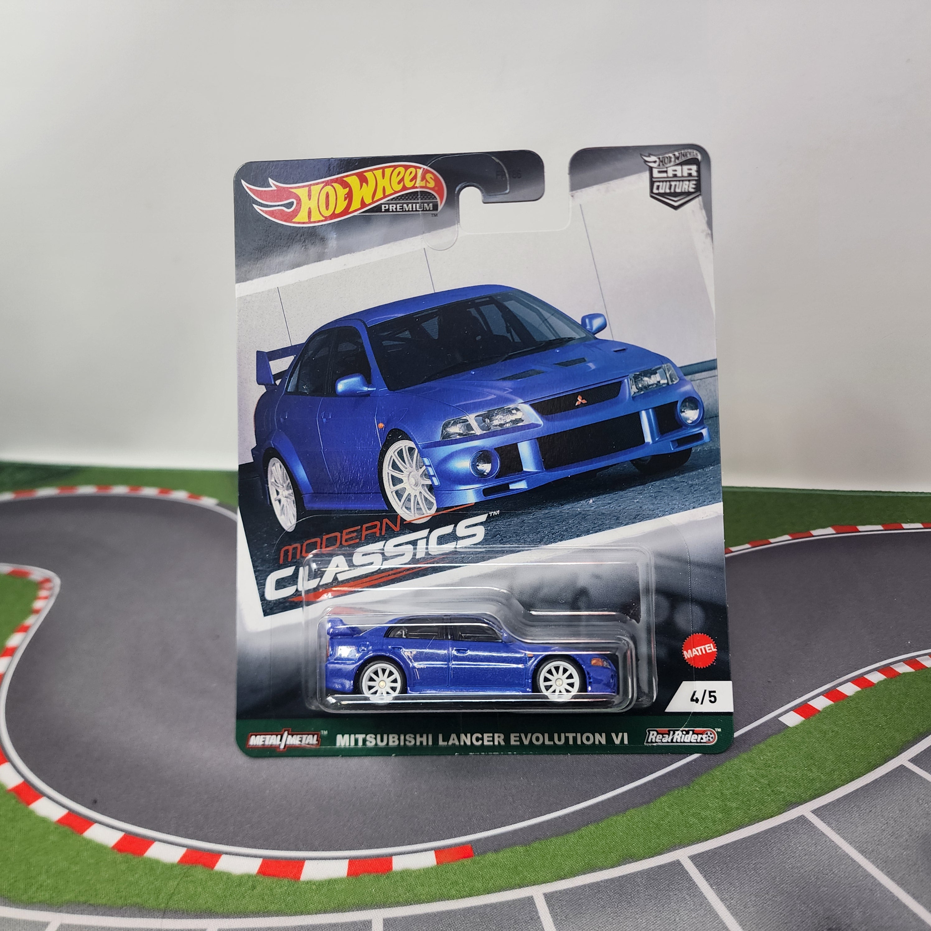 Mitsubishi Lancer Evolution VI * Blue * Hot Wheels Car Culture Modern Classics