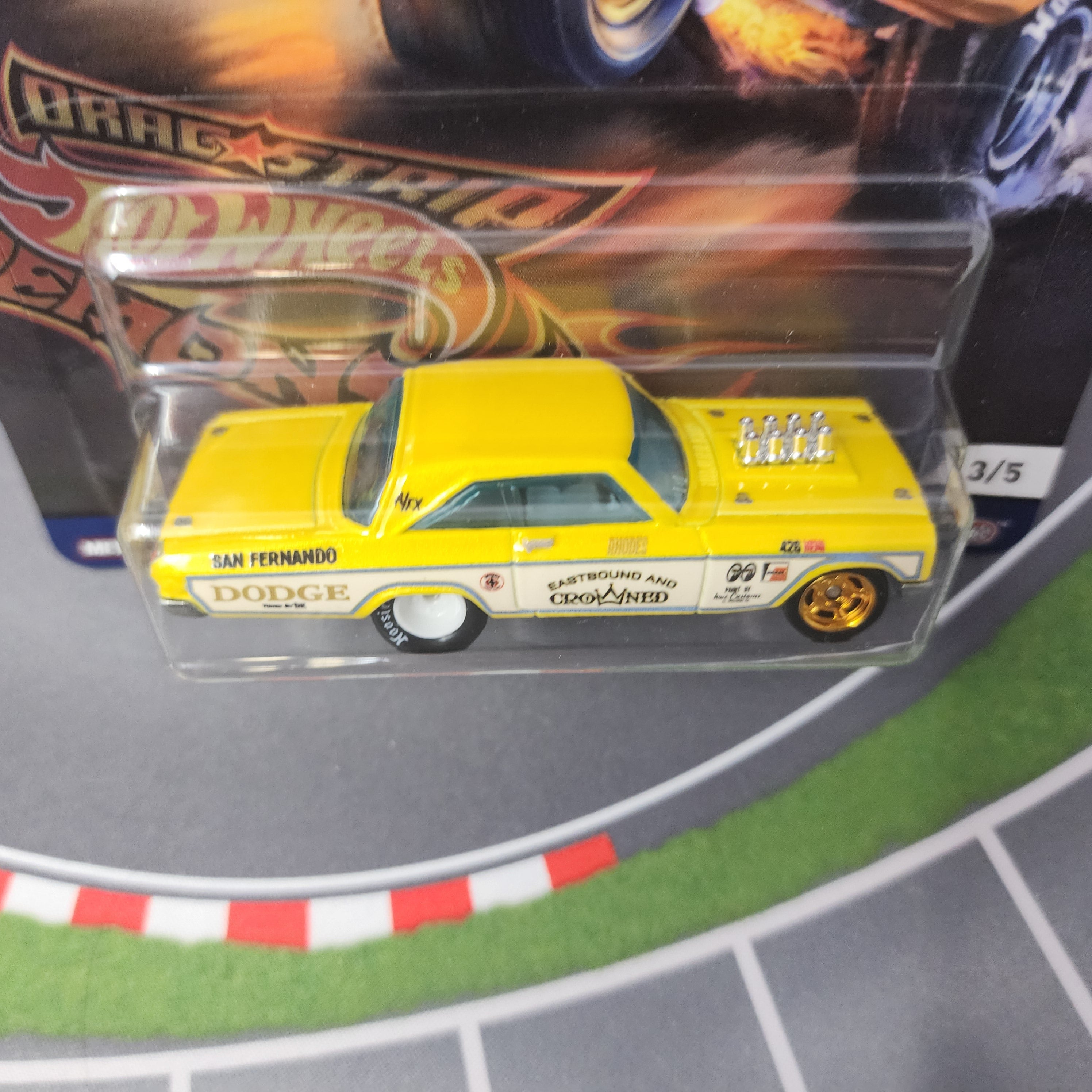 65 Dodge Coronet * Yellow * Hot Wheels Car Culture Drag Strip
