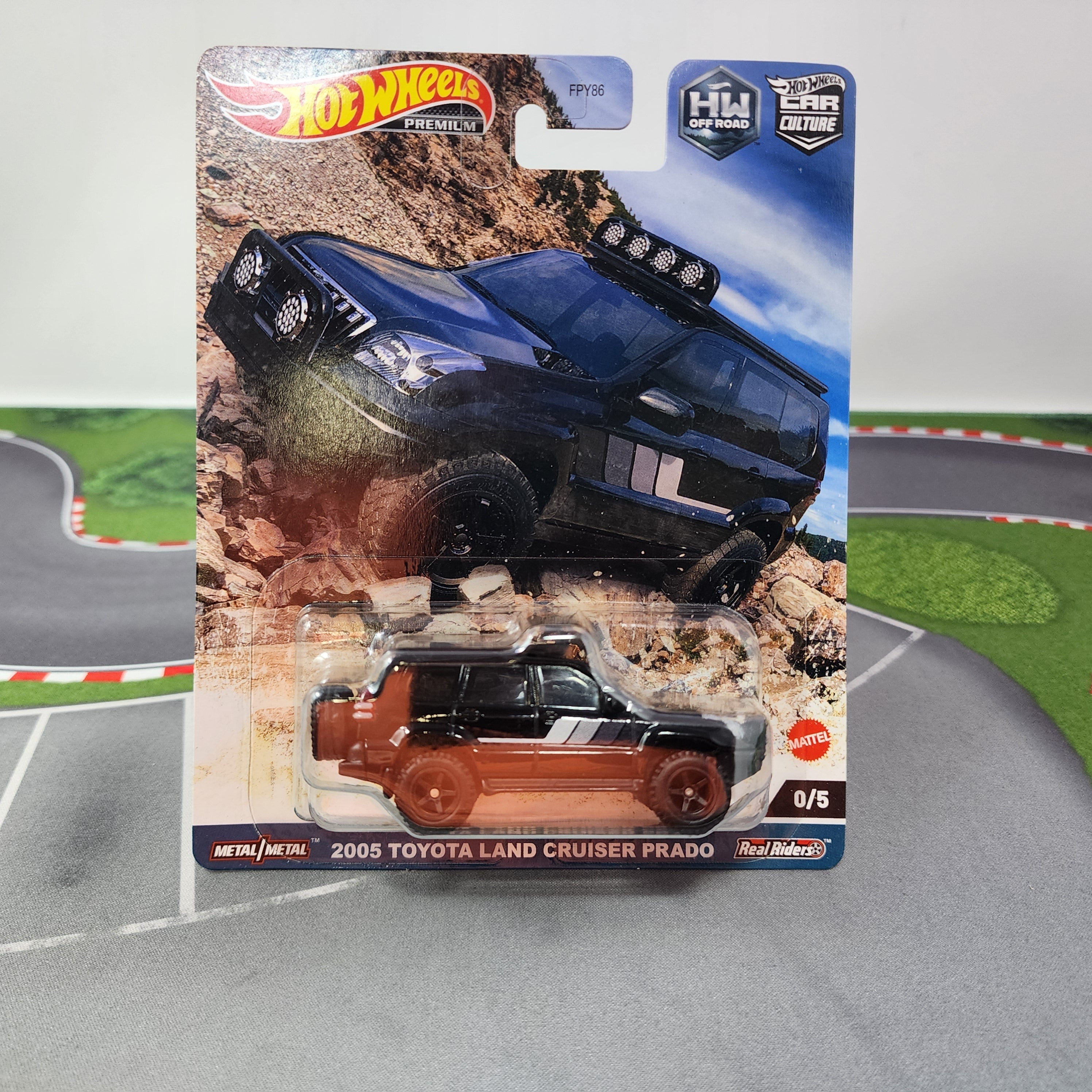 2005 Toyota Land Cruiser Prado 0/5 * Black CHASE * Hot Wheels Car Culture Off Road
