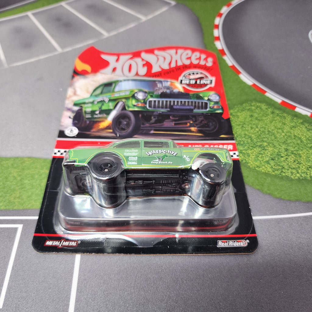 55 chevy Bel air Gasser Triassic-Five * Hot Wheels Red Line Club RLC