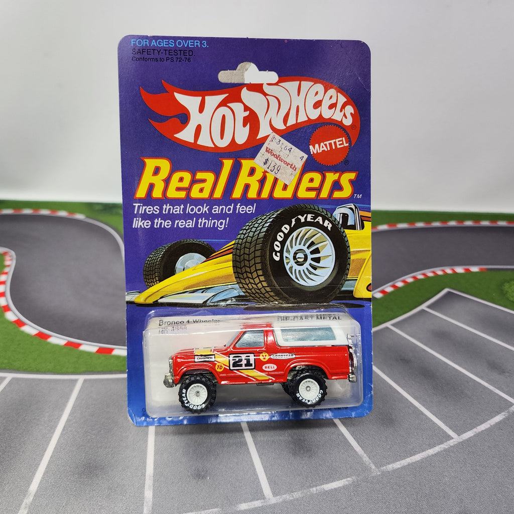 Bronco 4-Wheeler 4355 * Hot Wheels Real Riders 1982 Malaysia
