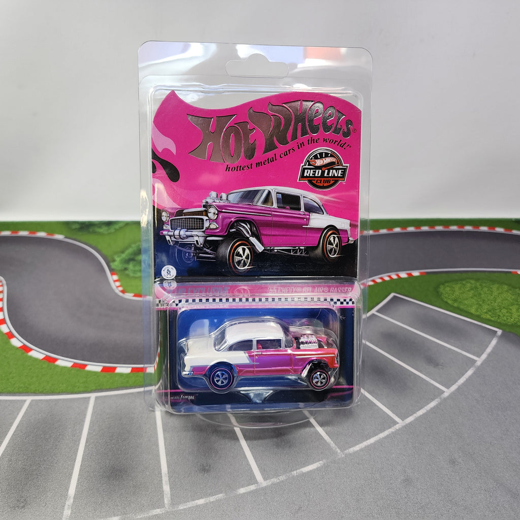 55 Chevy Bel Air Gasser * PINK * Hot Wheels Red Line Club RLC Club Party