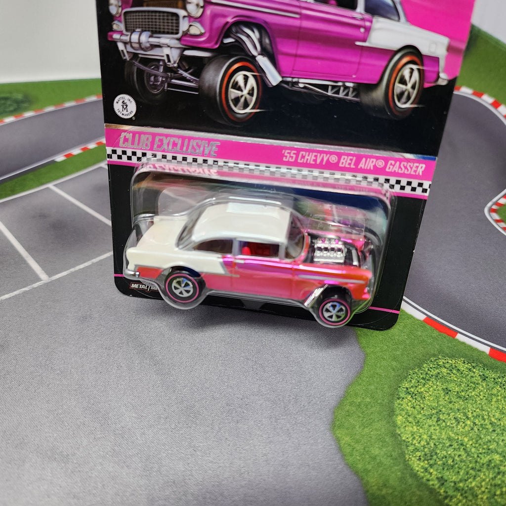 55 Chevy Bel Air Gasser * PINK * Hot Wheels Red Line Club RLC Club Party