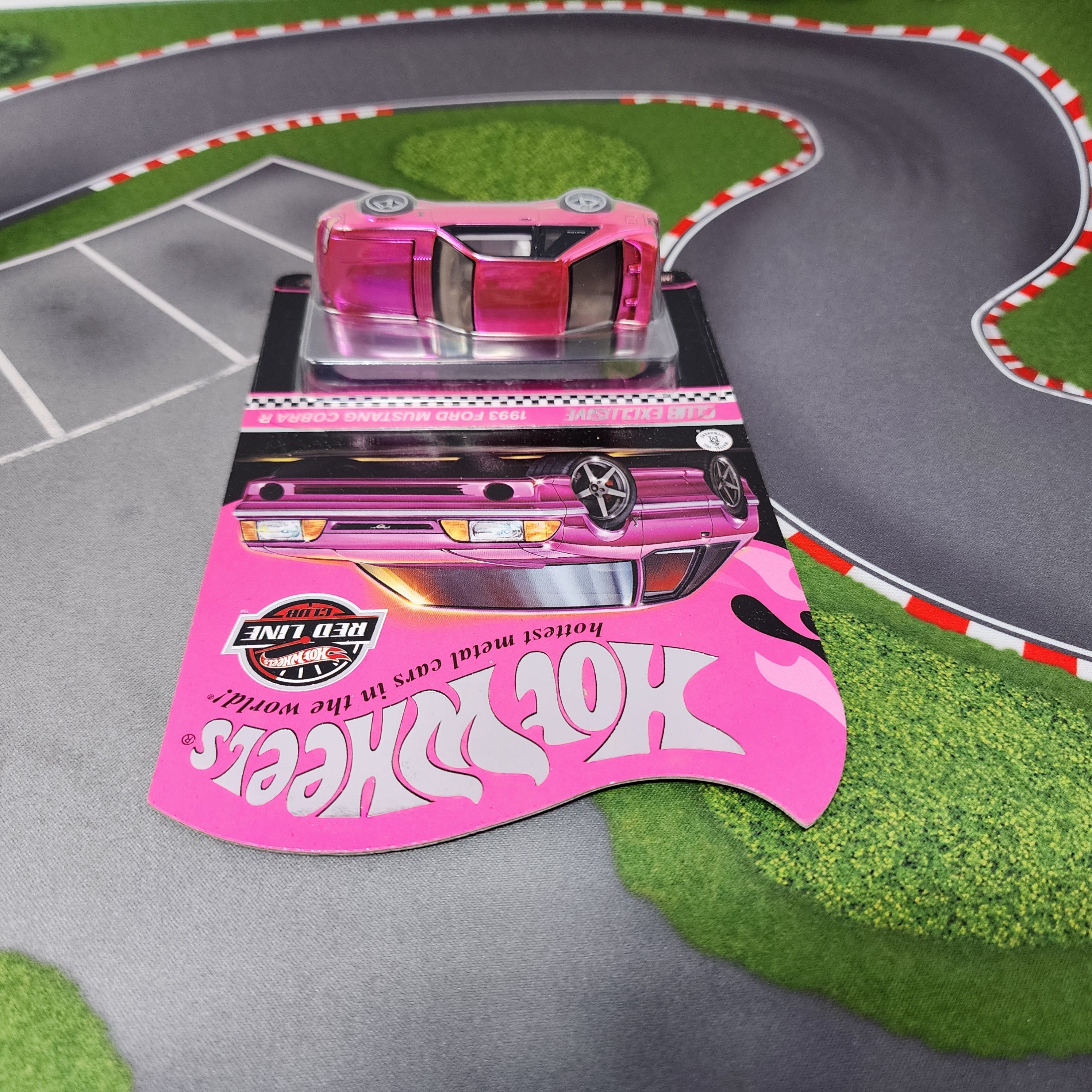 1993 Ford Mustang Cobra R * Pink Party Car * Hot Wheels Red Line Club RLC