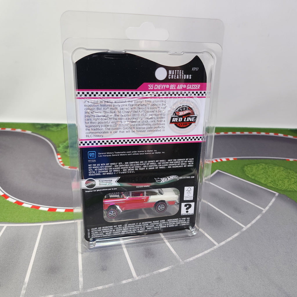 55 Chevy Bel Air Gasser * PINK * Hot Wheels Red Line Club RLC Club Party