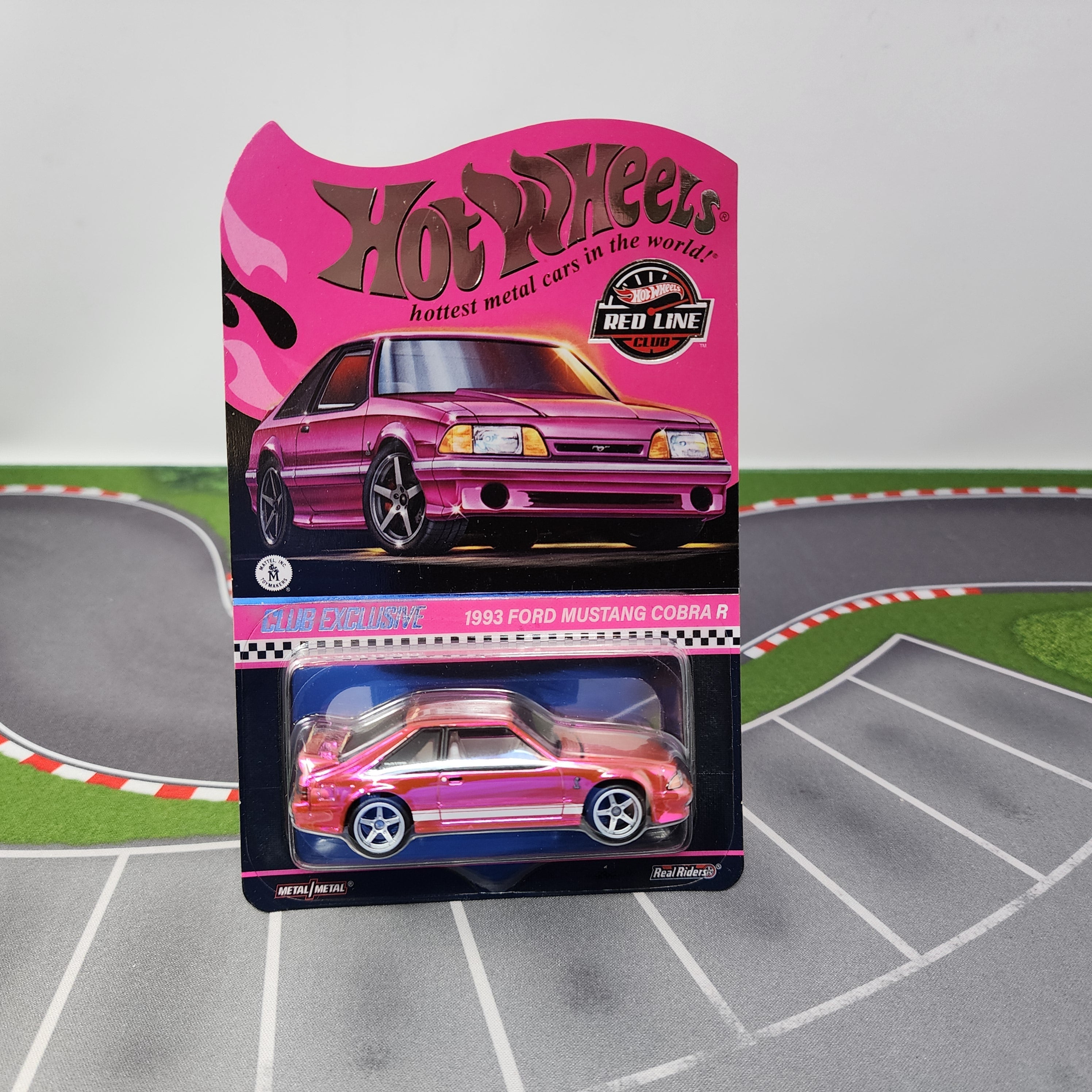 1993 Ford Mustang Cobra R * Pink Party Car * Hot Wheels Red Line Club RLC