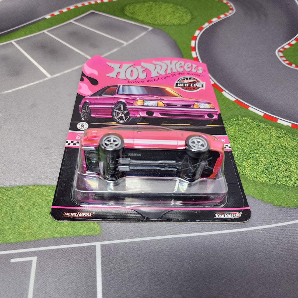 1993 Ford Mustang Cobra R * Pink Party Car * Hot Wheels Red Line Club RLC