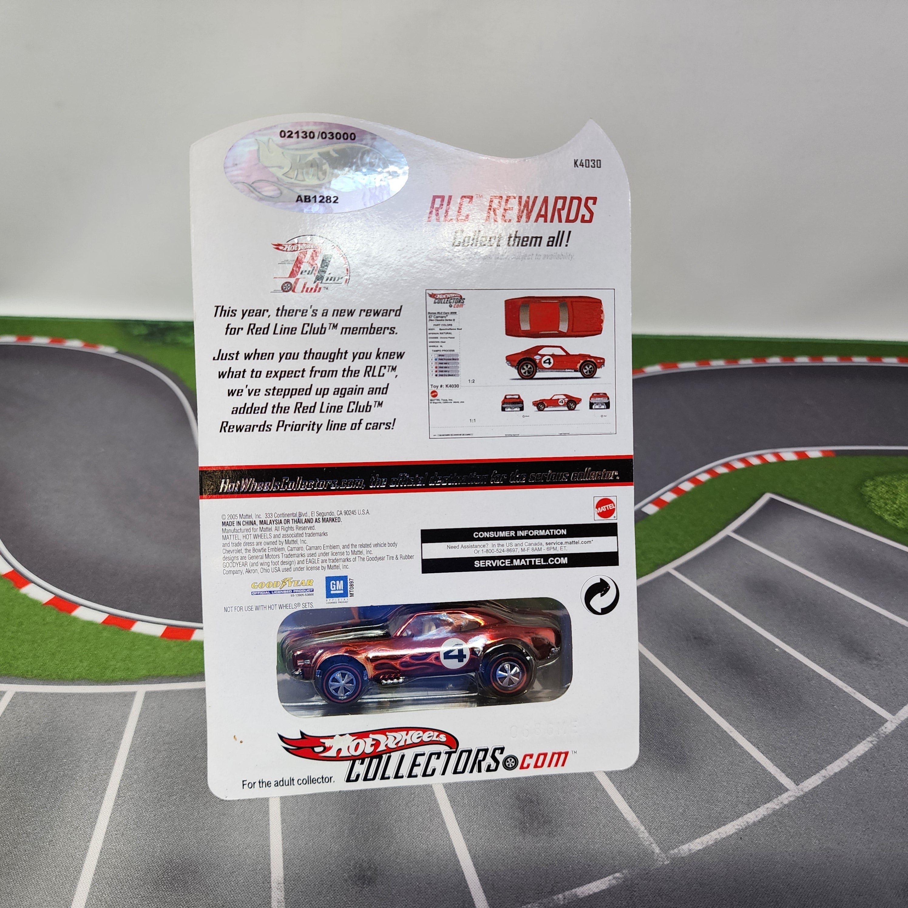 67 Camaro Rewards Series 2006 * Hot Wheels Red Line Club RLC