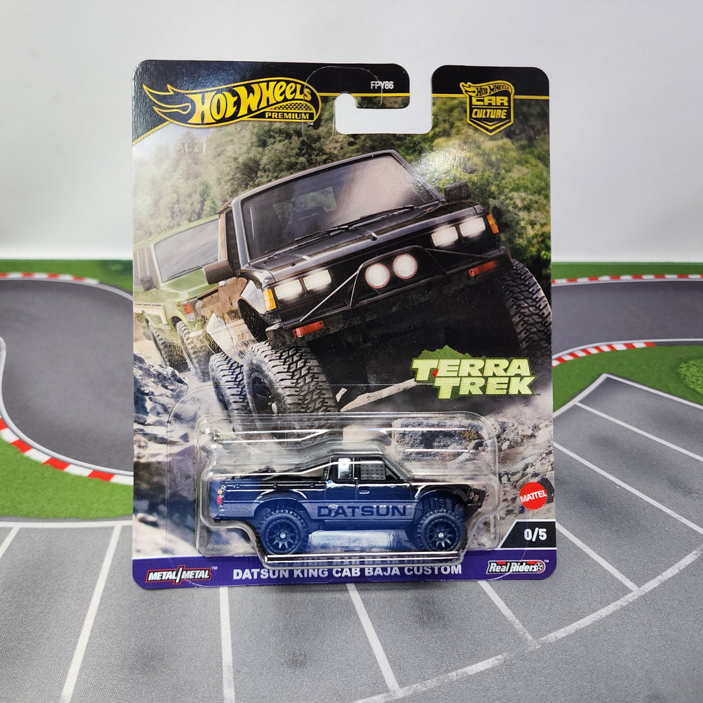 Datsun King Cab Baja 0/5 * Black CHASE * Hot Wheels Car Culture TERRA TREK
