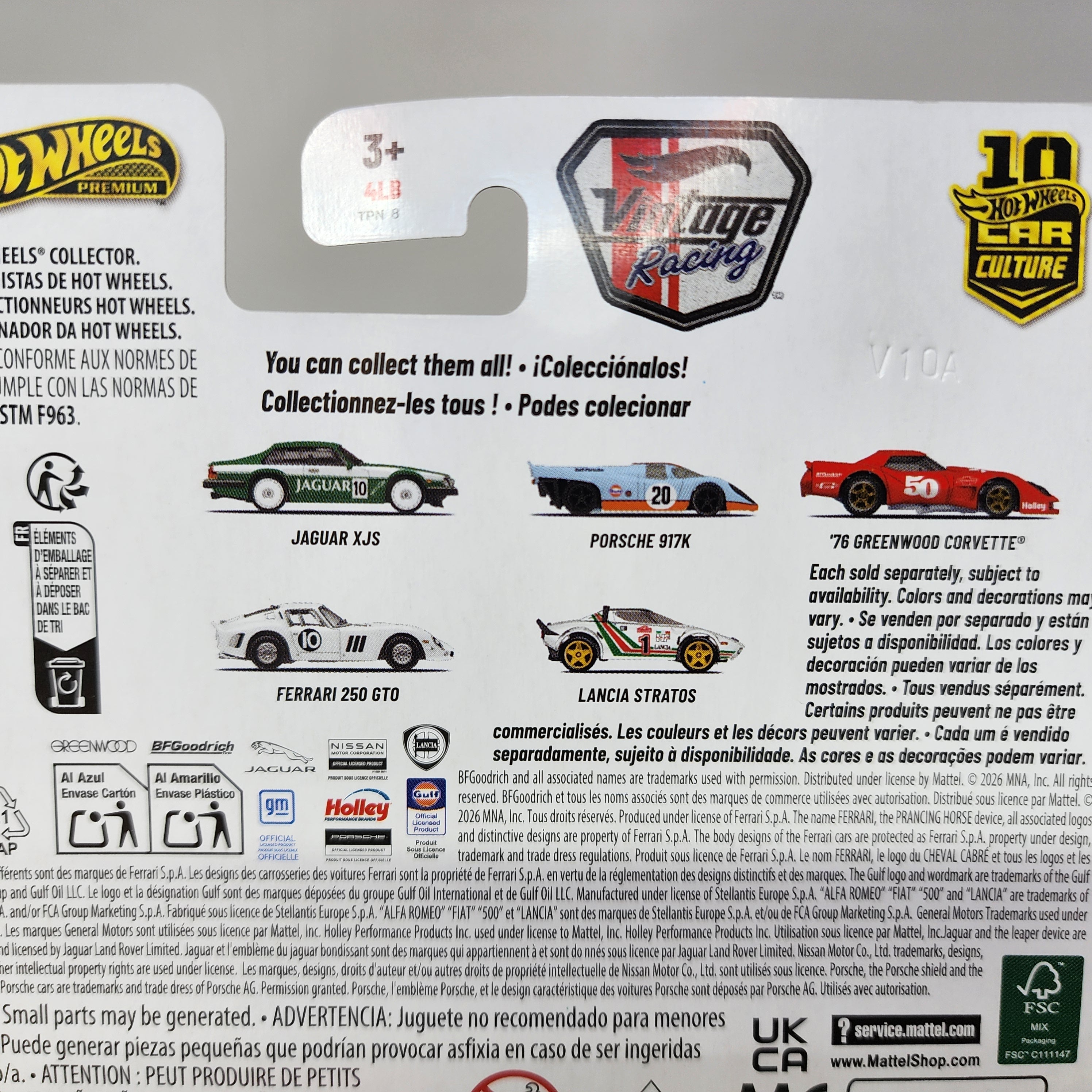 Vintage Racing * 5 Car Set * 2026 Hot Wheels Car Culture Case T