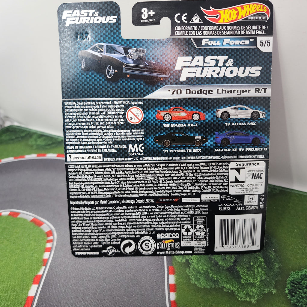 70 Dodge Charger R/T #5 * Hot Wheels Car Culture Fast & Furious Full Force