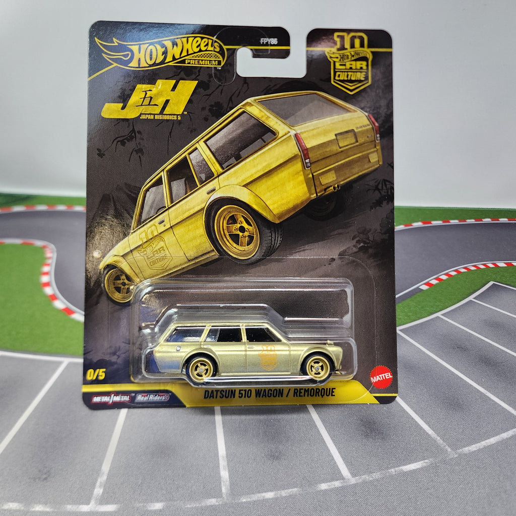 Datsun 510 Wagon * GOLD CHASE * Hot Wheels Car Culture Japan Historics 5