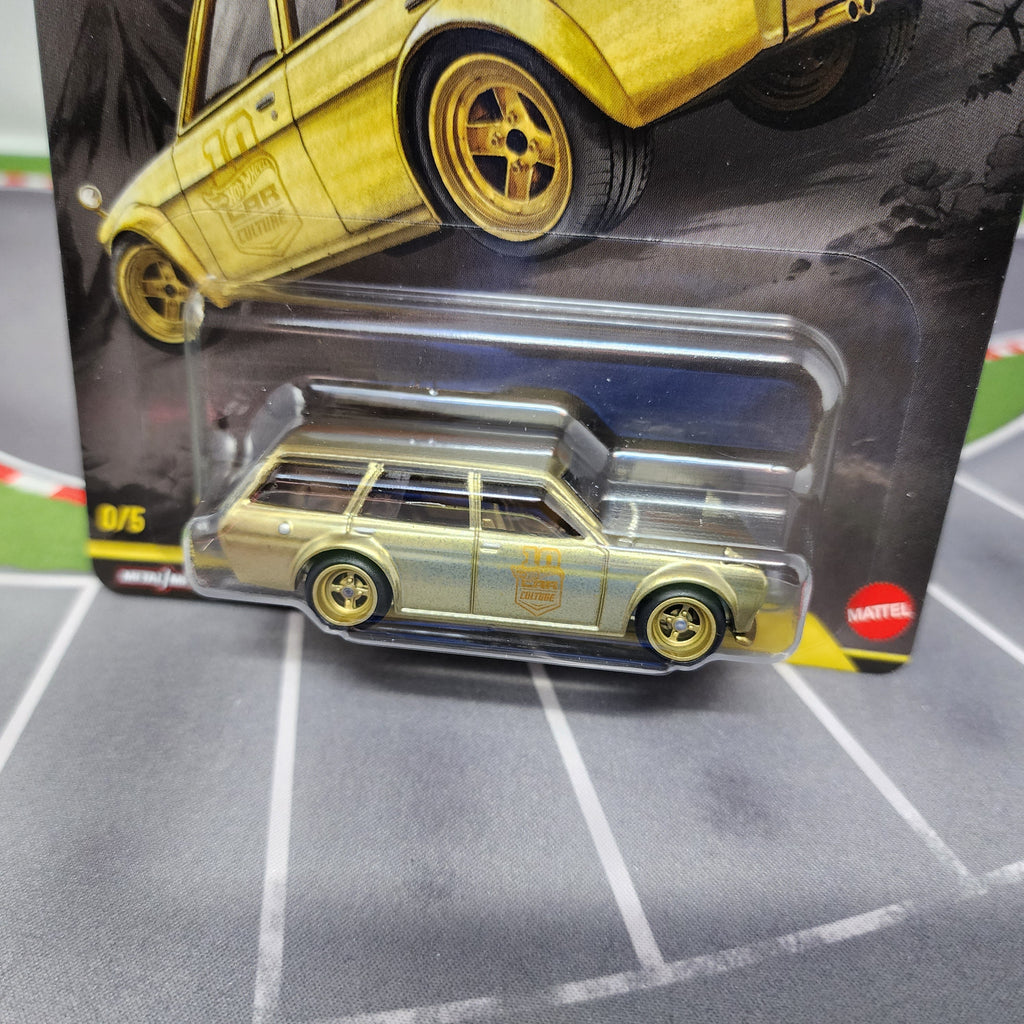 Datsun 510 Wagon * GOLD CHASE * Hot Wheels Car Culture Japan Historics 5