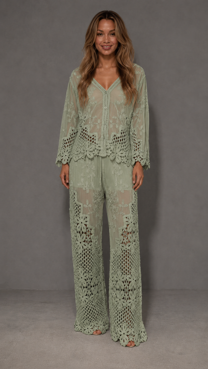 Embroidered Lace Set