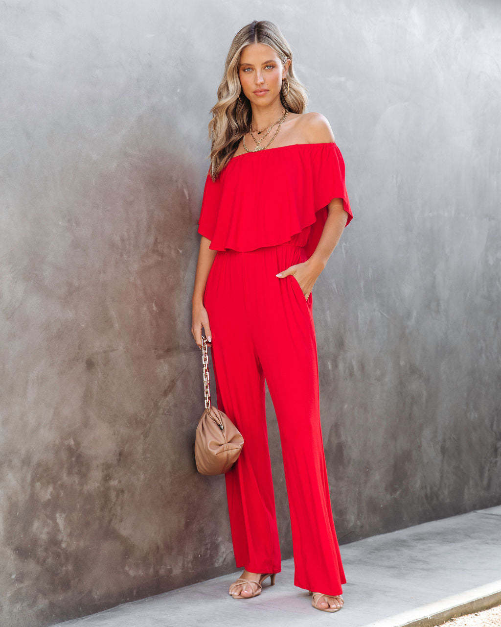 Fashion Temperament Leisure Wide Leg Jumpsuit Women