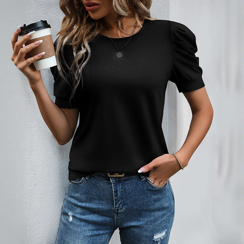 Top Puff Sleeve T-shirt For Women