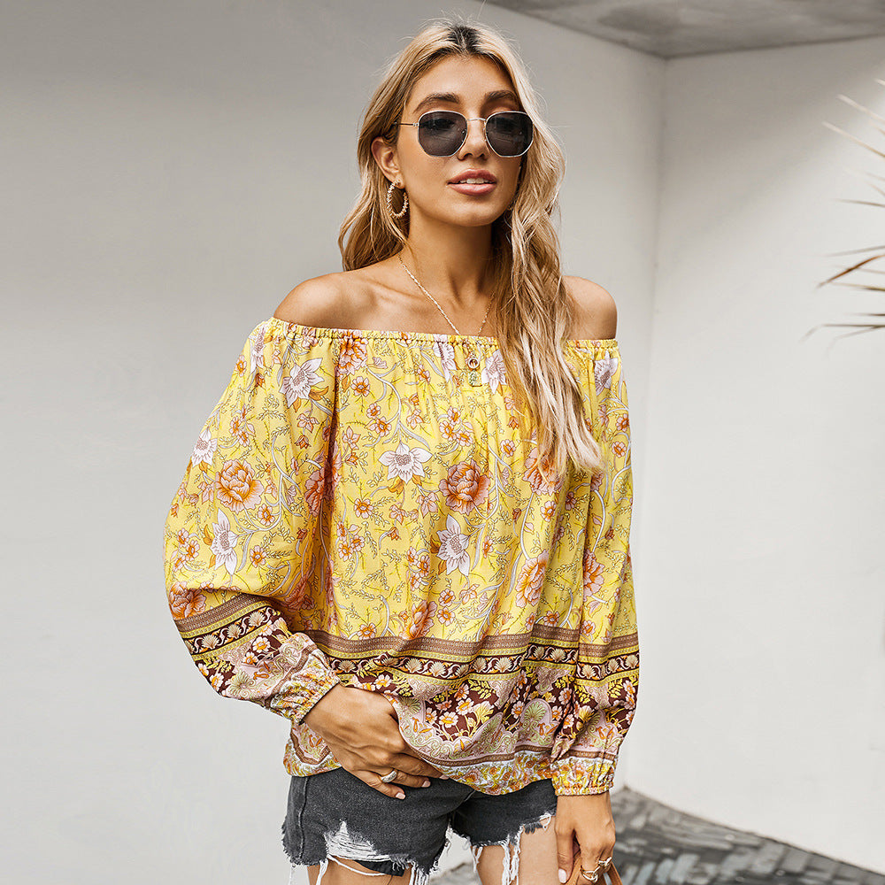 Women's Simple Loose Retro Printed T-Shirt Women
