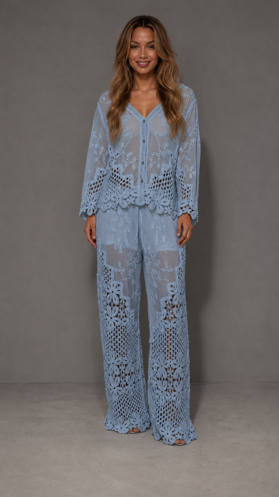 Embroidered Lace Set
