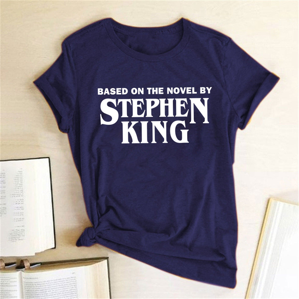 Women Short Sleeved T Shirt With Letter Print Bottoming Shirt