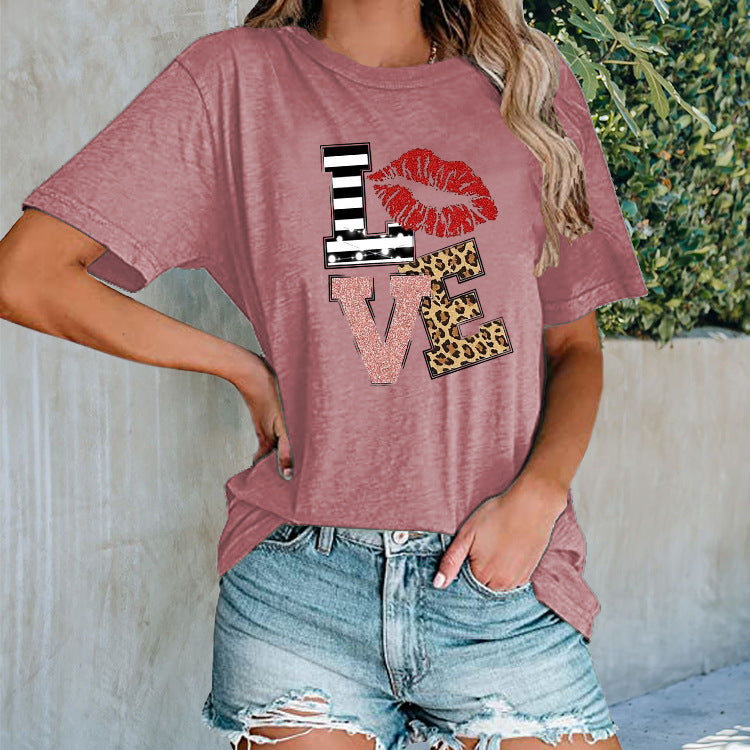 Printed Urban Casual T-shirt Women