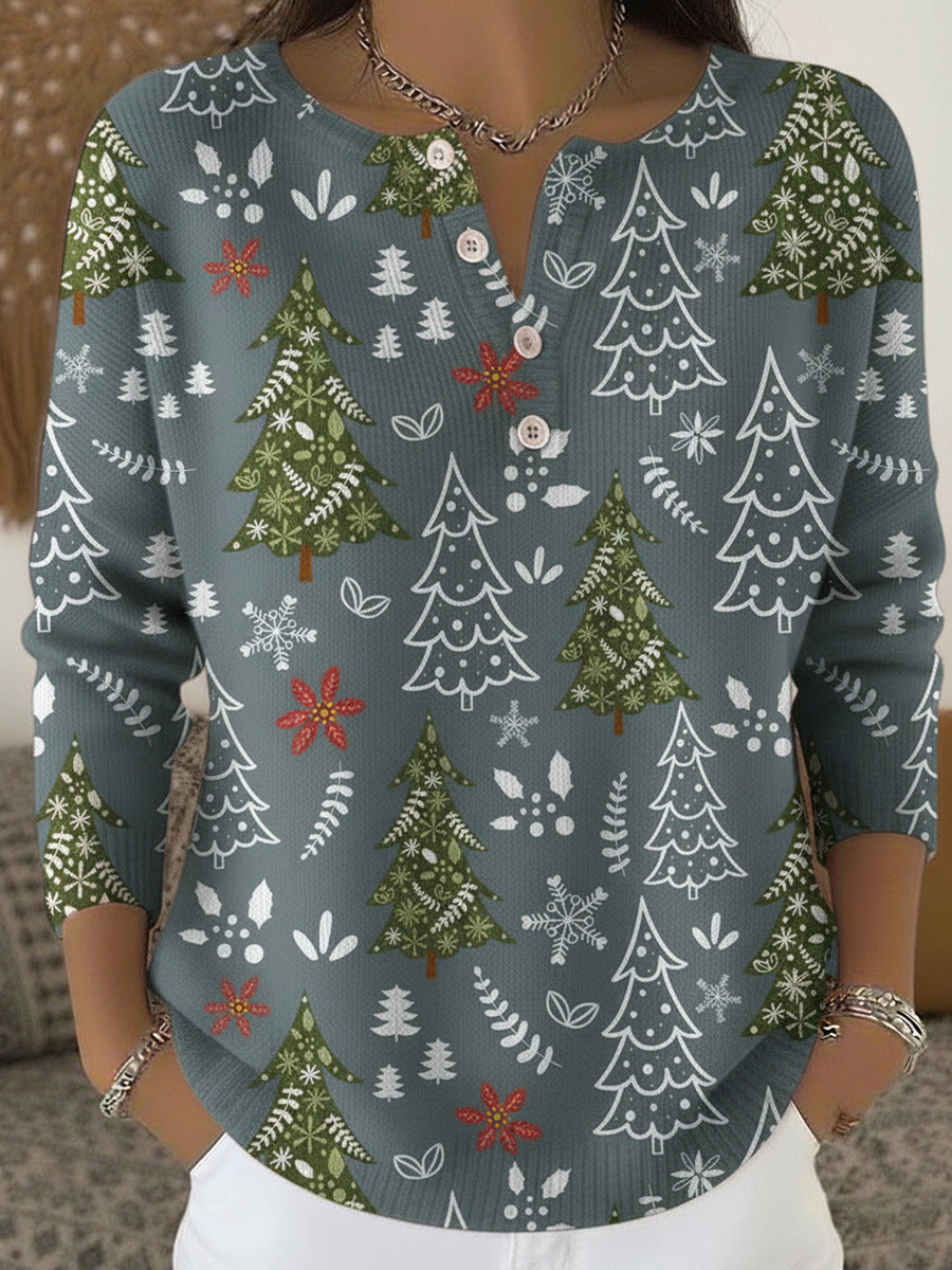 Christmas 3D Digital Print T-Shirt Women