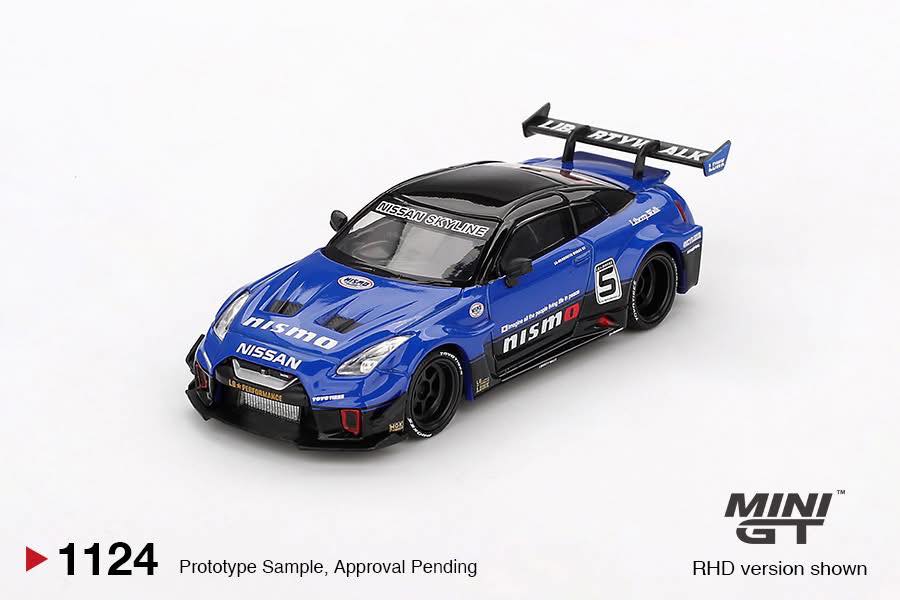 MINIGT 1:64 LB-Silhouette WORKS GT NISSAN 35GT-RR Ver.2 in Blue