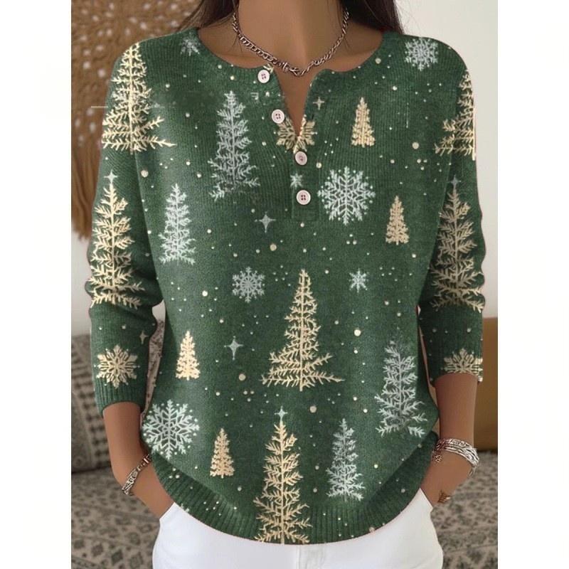 Christmas 3D Digital Print T-Shirt Women