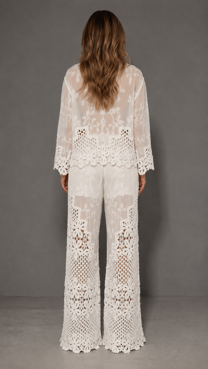 Embroidered Lace Set