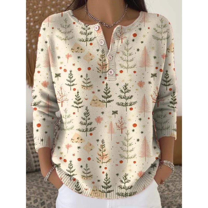 Christmas 3D Digital Print T-Shirt Women