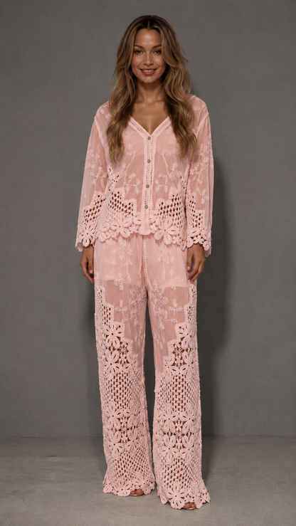 Embroidered Lace Set