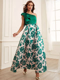 Elegant Digital Printing Dress Women