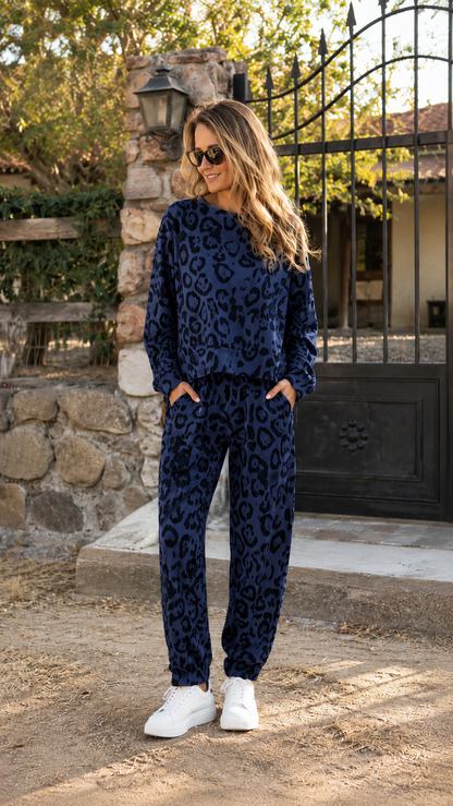 Leopard Jogger Lounge Set