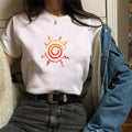 T-shirt Top Sun Print Women