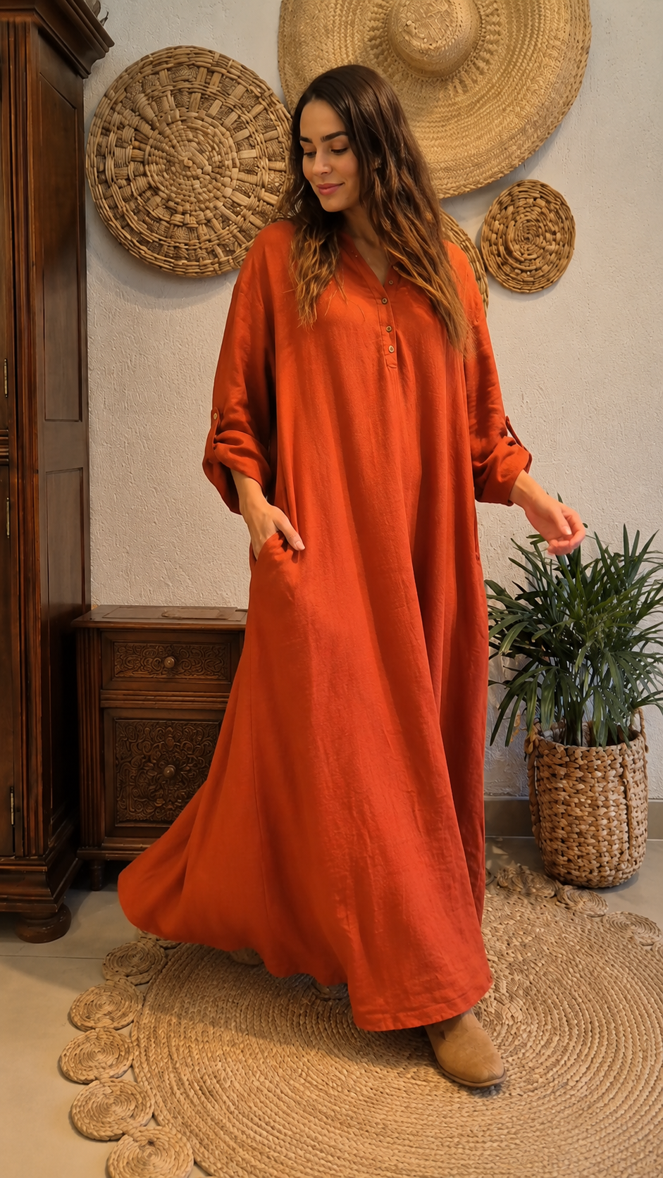Relaxed Boho Maxi Dress
